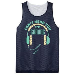 Can't Hear You I'm Gaming Computer and Video Games Mesh Reversible Basketball Jersey Tank