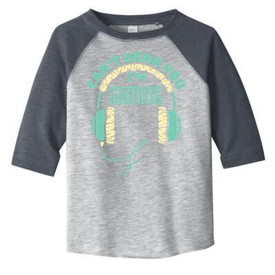 Can't Hear You I'm Gaming Computer and Video Games Toddler Fine Jersey T-Shirt