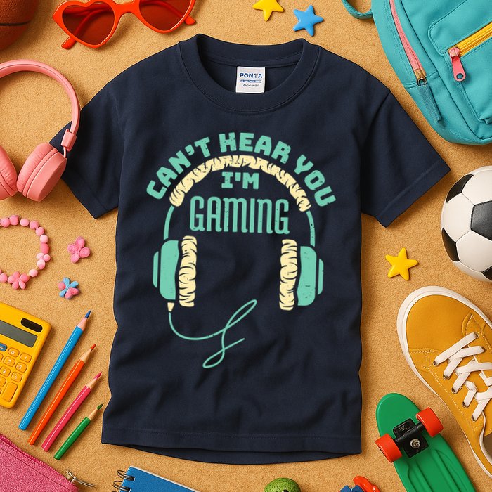 Can't Hear You I'm Gaming Computer and Video Games Kids T-Shirt