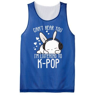 Can't Hear You I'm Listening Kpop Rabbit Kpop Merchandise Mesh Reversible Basketball Jersey Tank