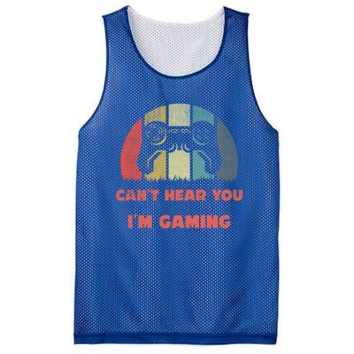 CanT Hear You IM Gaming Vintage Controller Design Meaningful Gift Mesh Reversible Basketball Jersey Tank