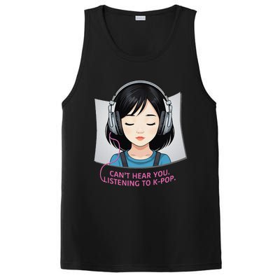 CanT Hear You Listening To Kpop Cute Kpop Headphones PosiCharge Competitor Tank