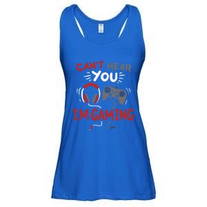 Can't Hear You I'm Gaming Funny Gift For Gamers Gift Ladies Essential Flowy Tank