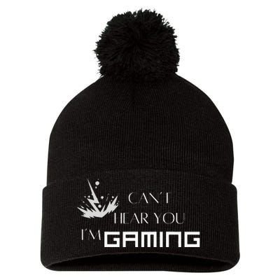 Can’T Hear You I’M Gaming Perfect For Gamers Pom Pom 12in Knit Beanie