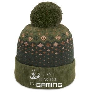 Can’T Hear You I’M Gaming Perfect For Gamers The Baniff Cuffed Pom Beanie