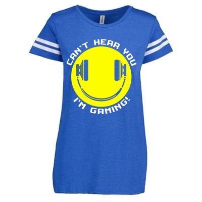 Cant Hear You Im Gaming Enza Ladies Jersey Football T-Shirt