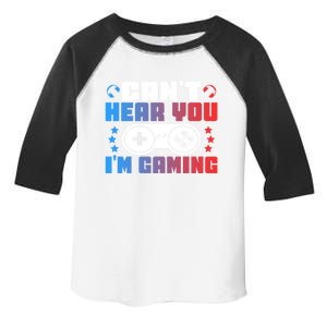 CanT Hear You IM Gaming Hands On Control Joystick Gift Toddler Fine Jersey T-Shirt