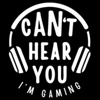 CanT Hear You IM Gaming Headphones Funny Quote Gift Drawstring Bag