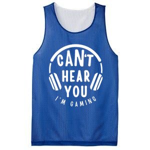 CanT Hear You IM Gaming Headphones Funny Quote Gift Mesh Reversible Basketball Jersey Tank