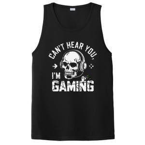 CanT Hear You IM Gaming Skull Funny Gamer Headset Art PosiCharge Competitor Tank