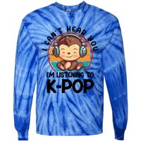 CanT Hear You IM Listening Kpop Merchandise Monkey Great Gift Tie-Dye Long Sleeve Shirt