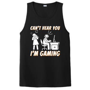 Cant Hear You Im Gaming Funny Video Gamer Gift PosiCharge Competitor Tank