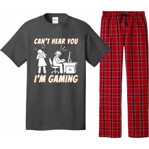 Cant Hear You Im Gaming Funny Video Gamer Gift Pajama Set