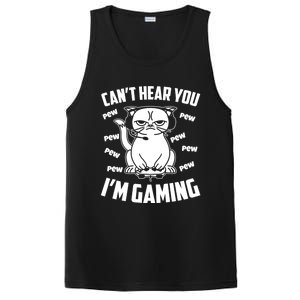 CanT Hear You IM Gaming Funny Gamer Cat Cute Gift PosiCharge Competitor Tank