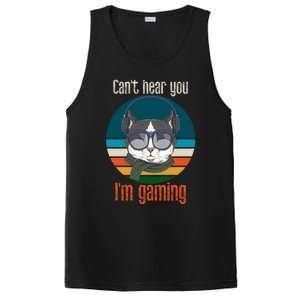 CanT Hear You IM Gaming Funny Cat Gamer Funny Gift Gaming Cute Gift PosiCharge Competitor Tank