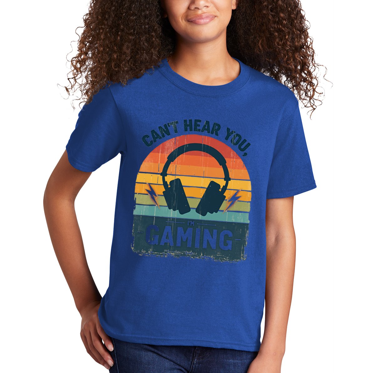 CanT Hear You IM Gaming Retro Vintage Great Gift Kids T-Shirt