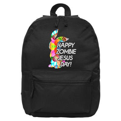 Cute Happy Zombie Jesus Day Easter Bunny For Men Women 16 in Basic Backpack