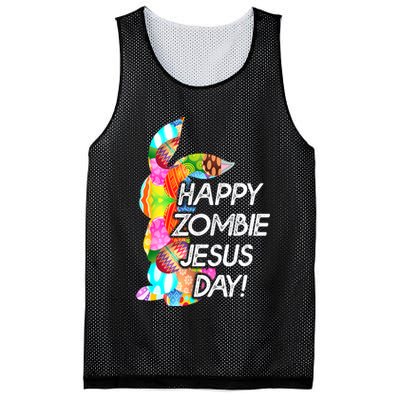 Cute Happy Zombie Jesus Day Easter Bunny For Men Women Mesh Reversible Basketball Jersey Tank