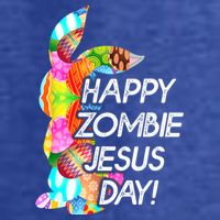 Cute Happy Zombie Jesus Day Easter Bunny For Men Women T-Shirt