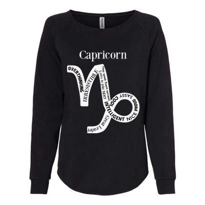 Capricorn Horoscope Zodiac Facts Traits Rules Astrological Womens California Wash Sweatshirt