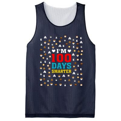 Cute Im 100 Days Smarter Dog Heads 100th Day Of School Mesh Reversible Basketball Jersey Tank