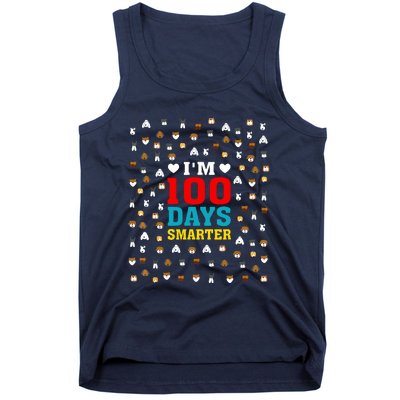 Cute Im 100 Days Smarter Dog Heads 100th Day Of School Tank Top