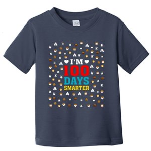 Cute Im 100 Days Smarter Dog Heads 100th Day Of School Toddler T-Shirt