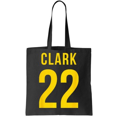 Clark Ind 22 Shirsey Indiana Basketball Tote Bag