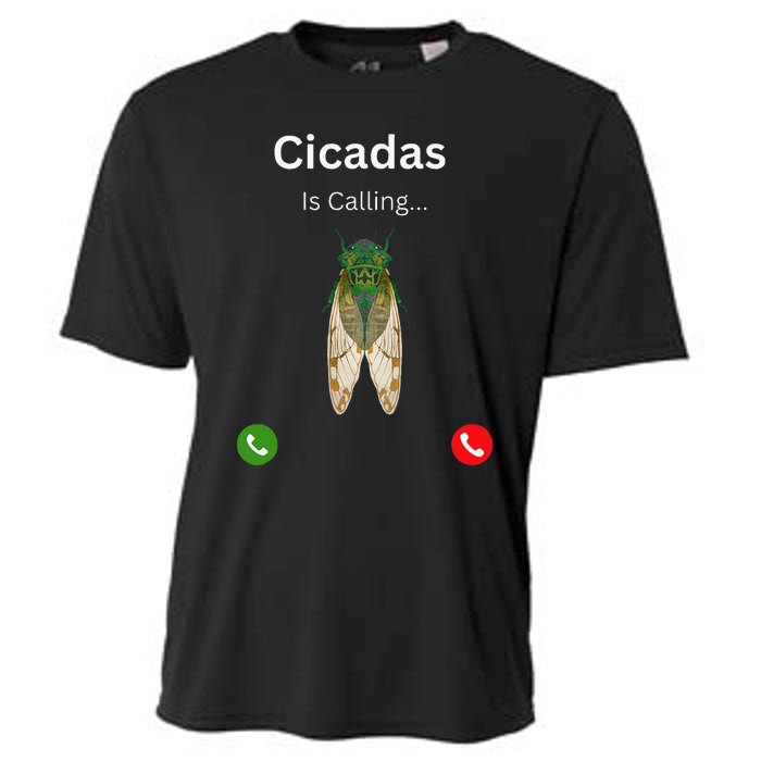 Cicadas Invasion 2024 Cicadas Is Caling Funny Cicada Cooling Performance Crew T-Shirt