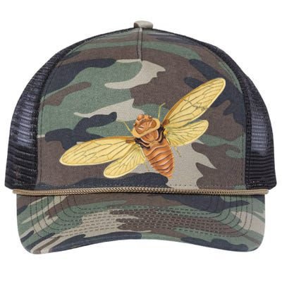 Cicada Insect 2024 Retro Rope Trucker Hat Cap