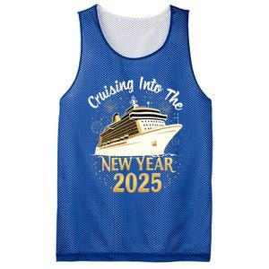 Cruising Into 2025 New Years Eve Cruise Vacation Matching Great Gift Mesh Reversible Basketball Jersey Tank