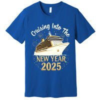 Cruising Into 2025 New Years Eve Cruise Vacation Matching Great Gift Premium T-Shirt