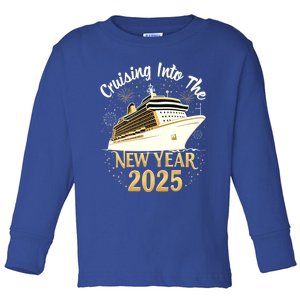 Cruising Into 2025 New Years Eve Cruise Vacation Matching Great Gift Toddler Long Sleeve Shirt