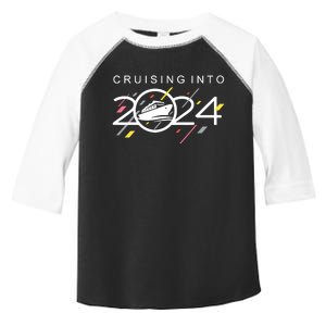 Cruising Into 2024 New Years Cruise Family Cruise 2024 Toddler Fine Jersey T-Shirt