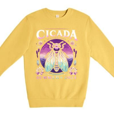 Cicada Invasion 2024 Broods Xix & Xiii Cicada Women Premium Crewneck Sweatshirt