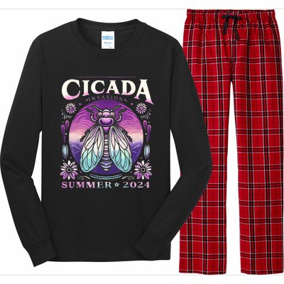 Cicada Invasion 2024 Broods Xix & Xiii Cicada Women Long Sleeve Pajama Set