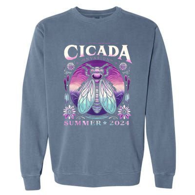 Cicada Invasion 2024 Broods Xix & Xiii Cicada Women Garment-Dyed Sweatshirt