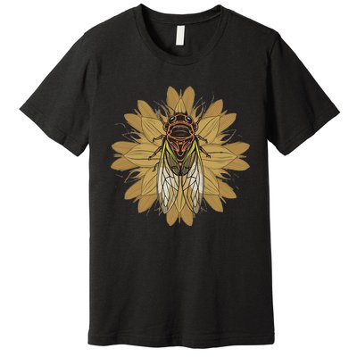 Cicada Insect 2024 Emergence Convergence Retro Premium T-Shirt