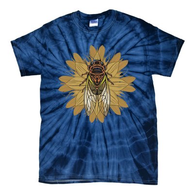 Cicada Insect 2024 Emergence Convergence Retro Tie-Dye T-Shirt