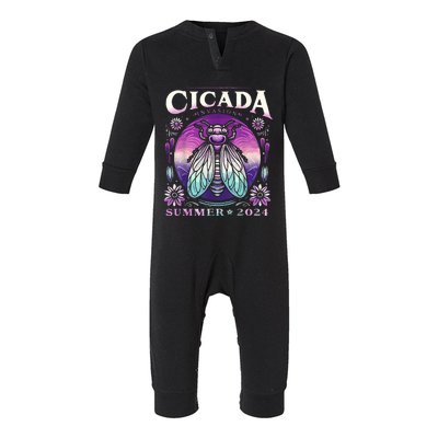 Cicada Invasion 2024 Broods Xix & Xiii Cicada Infant Fleece One Piece