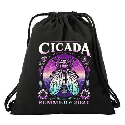 Cicada Invasion 2024 Broods Xix & Xiii Cicada Drawstring Bag