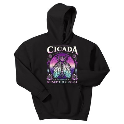 Cicada Invasion 2024 Broods Xix & Xiii Cicada Kids Hoodie