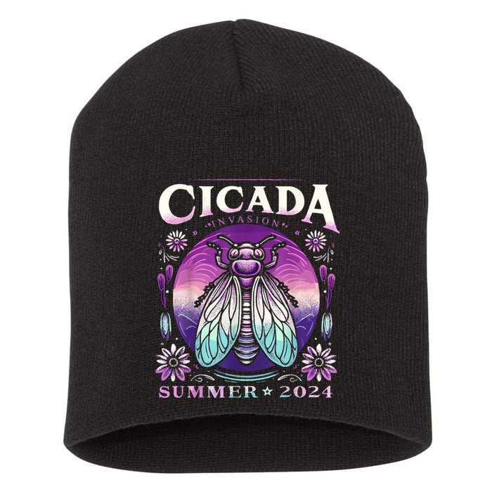Cicada Invasion 2024 Broods Xix & Xiii Cicada Short Acrylic Beanie