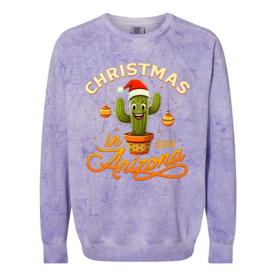 Christmas In 2024 Arizona Colorblast Crewneck Sweatshirt