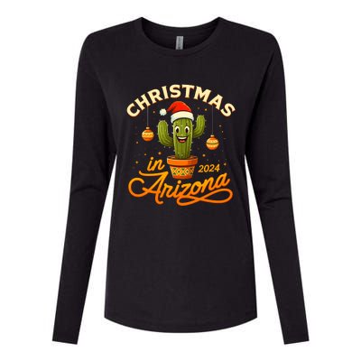 Christmas In 2024 Arizona Womens Cotton Relaxed Long Sleeve T-Shirt