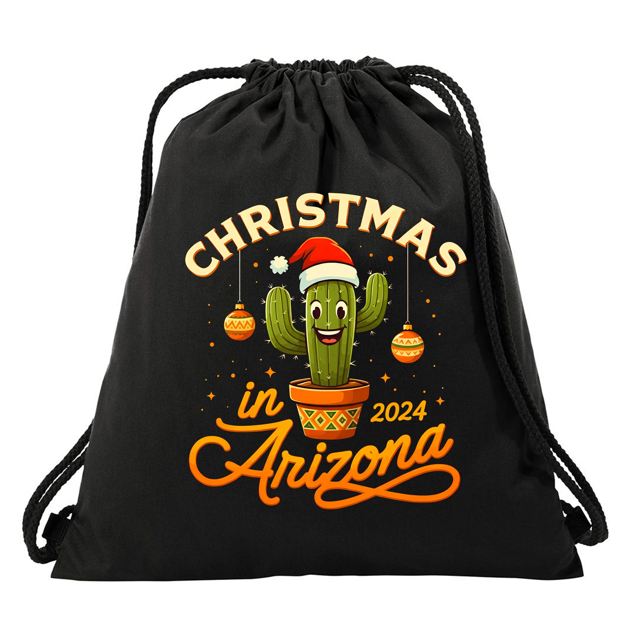 Christmas In 2024 Arizona Drawstring Bag