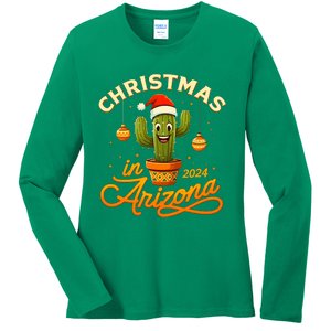 Christmas In 2024 Arizona Ladies Long Sleeve Shirt