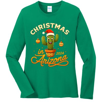 Christmas In 2024 Arizona Ladies Long Sleeve Shirt