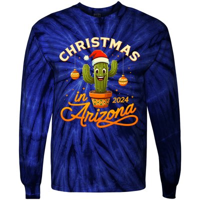 Christmas In 2024 Arizona Tie-Dye Long Sleeve Shirt