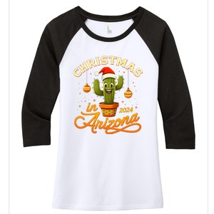 Christmas In 2024 Arizona Women's Tri-Blend 3/4-Sleeve Raglan Shirt